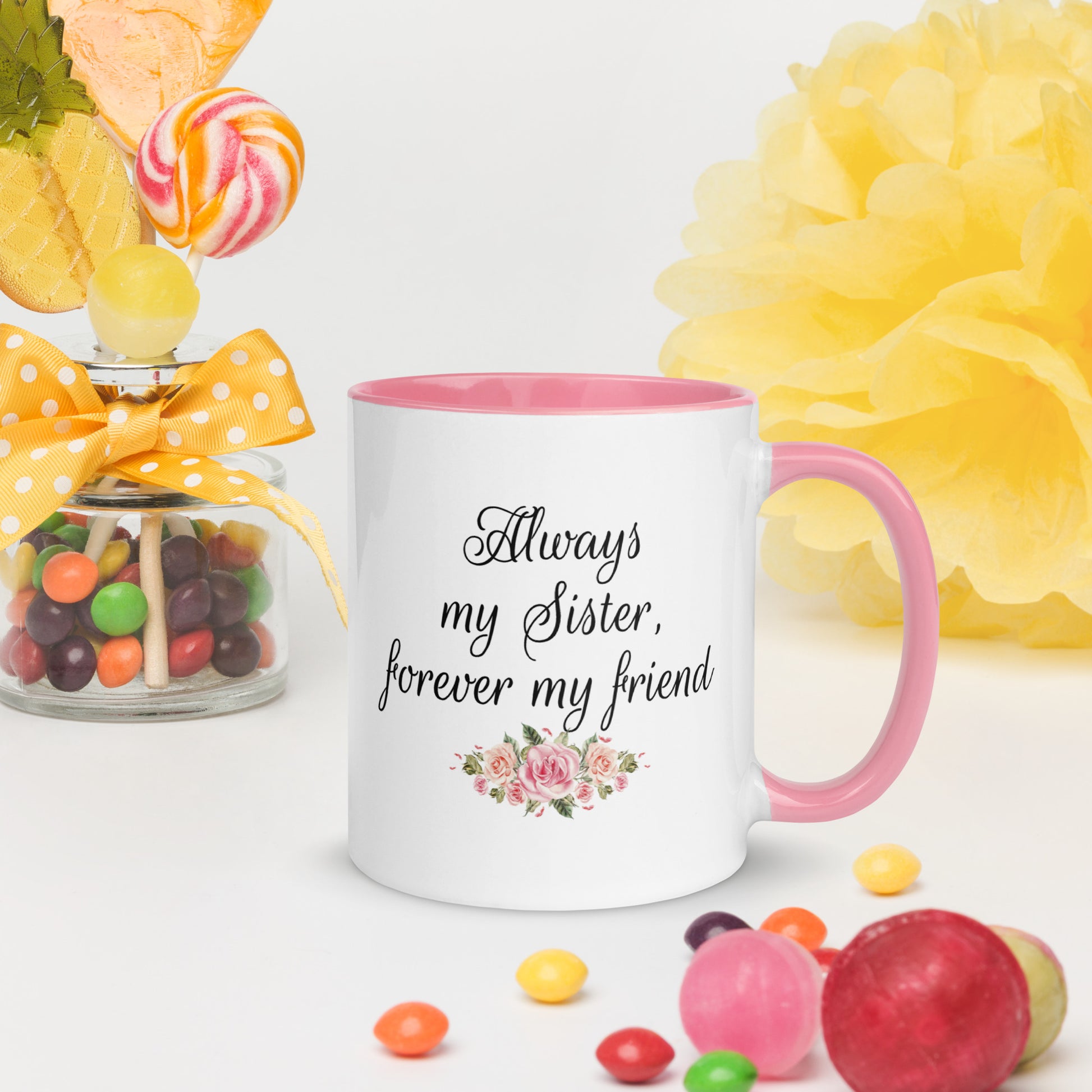Personalized Sister Mug, Sisters Are Always Close At Heart, Custom Sister  Mugs For Women, Choose Names, Hairstyles, Personalized Sister Coffee Mug