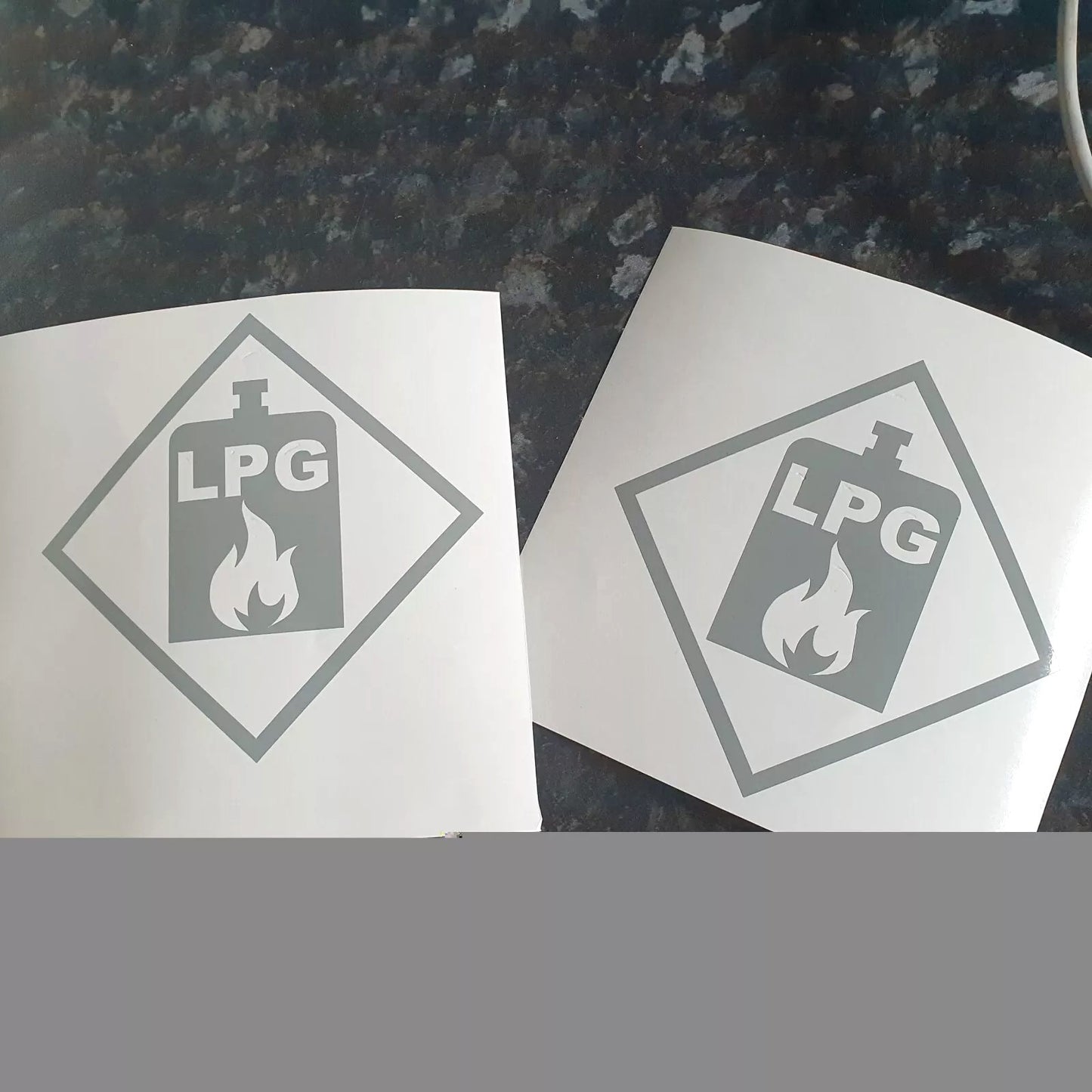 LPG GAS Campervan Warning Stickers