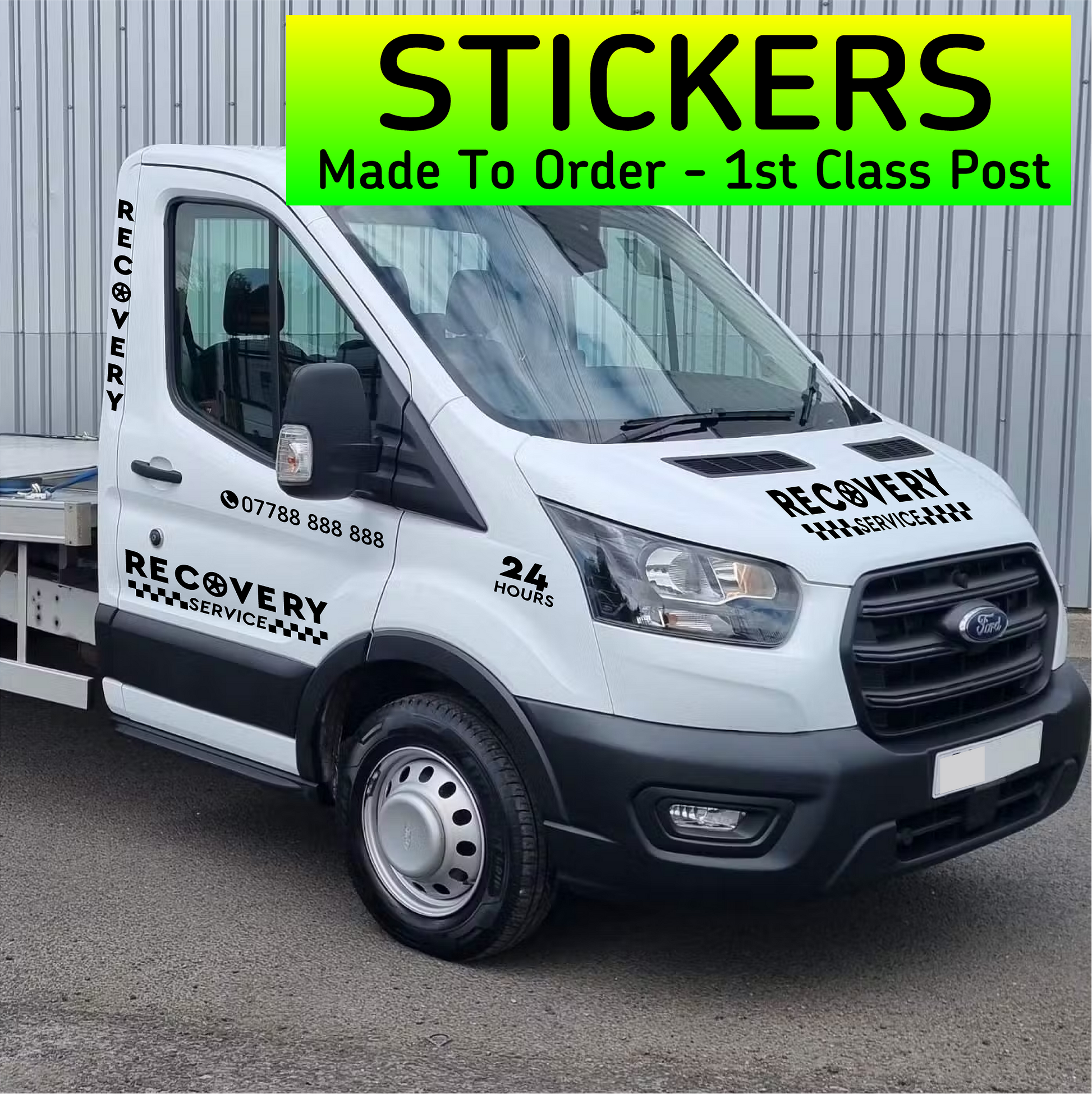 Ford Transit Recovery Truck Stickers