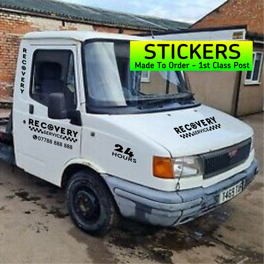 LDV RECOVERY Truck Stickers Graphics Stripes Lettering Kit