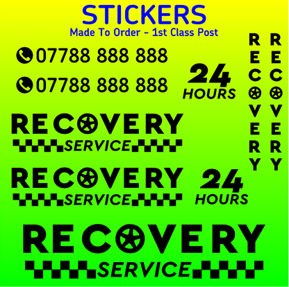 Recovery Truck Stickers Kit For Transit Sprinter