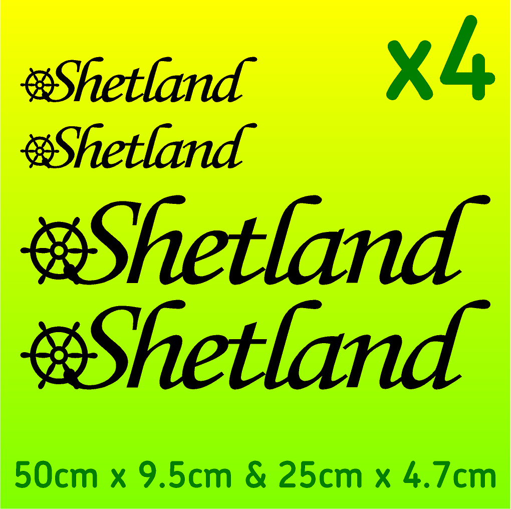 Shetland Boat Stickers Decals