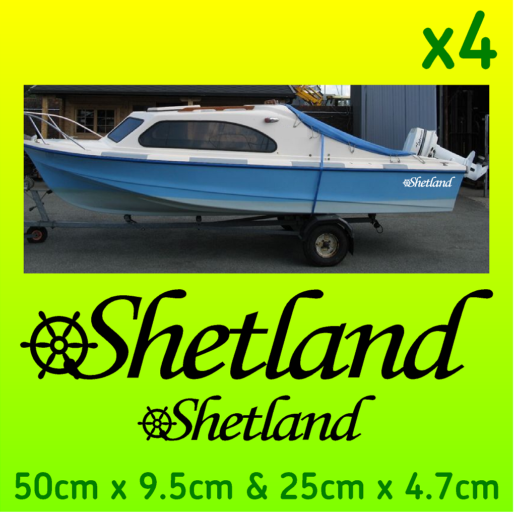 Shetland Boat Stickers Decals