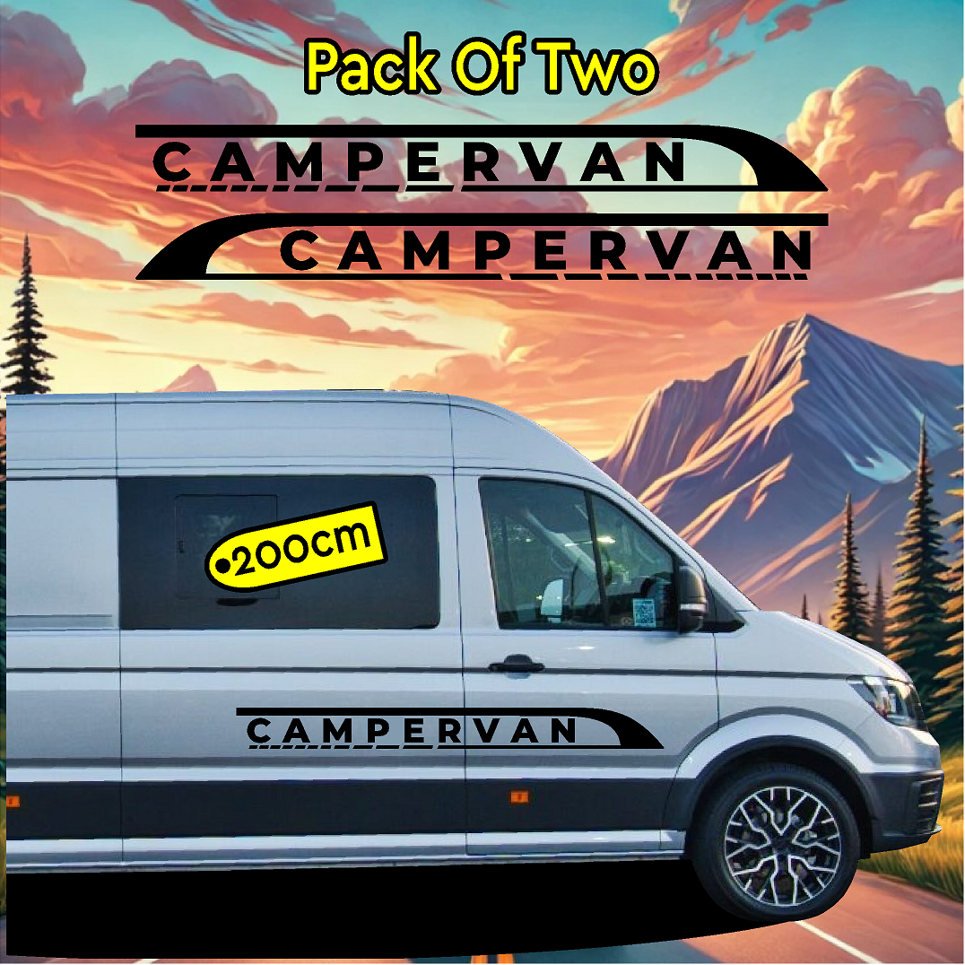 Campervan stickers for sides of campervan