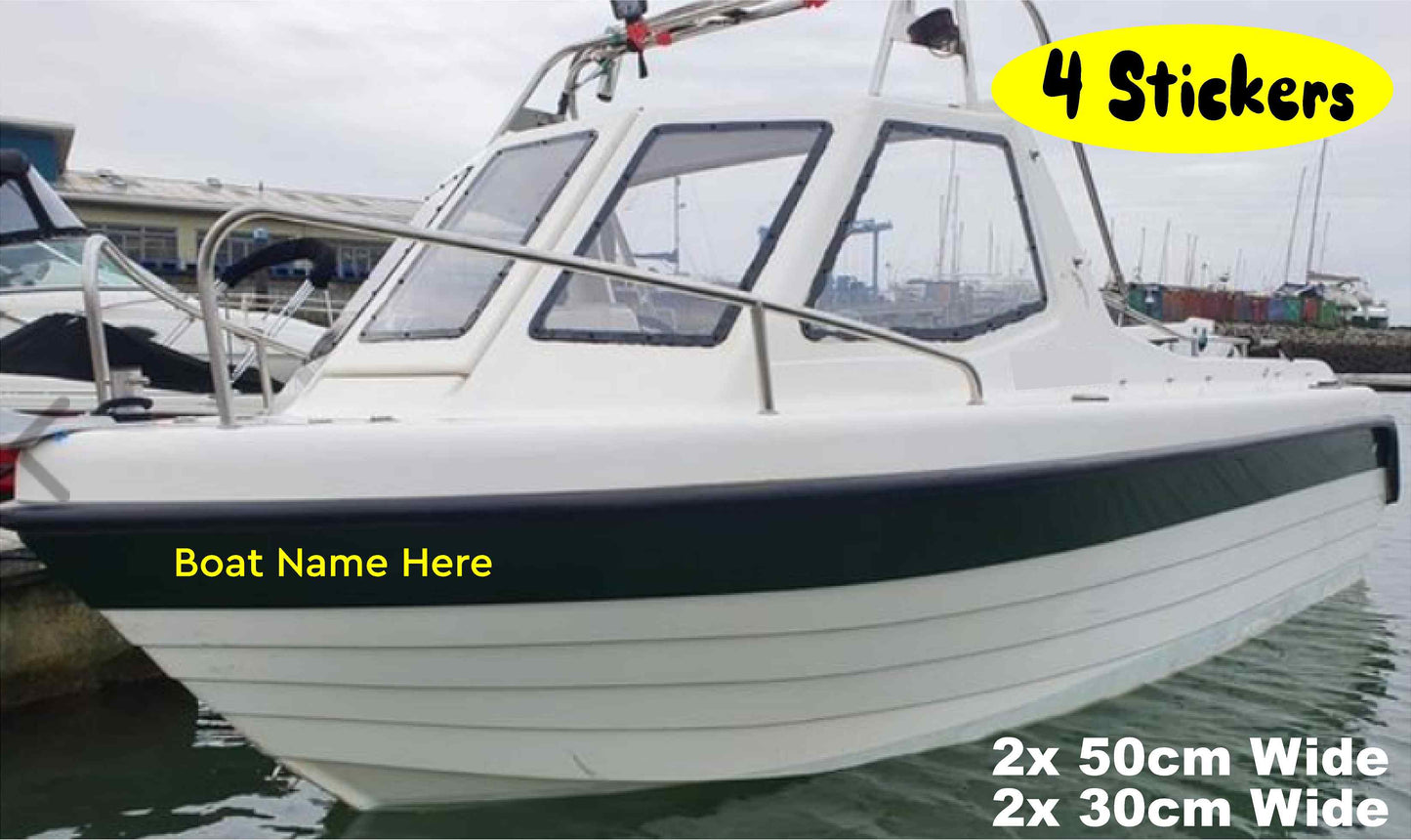 Custom Personalised Boat Name Decals, Stickers, Graphics